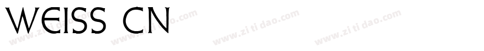 Weiss Cn字体转换